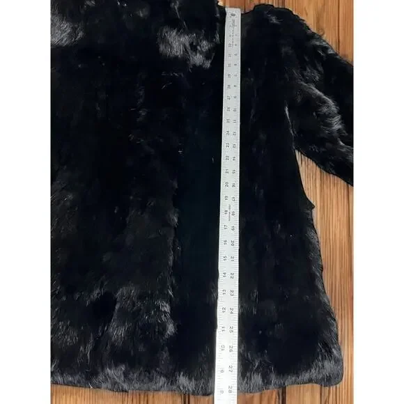 Vintage 1980’s Somerset Furs of Los Angeles Rabbit Fur Coat Size Medium - Picture 6 of 14